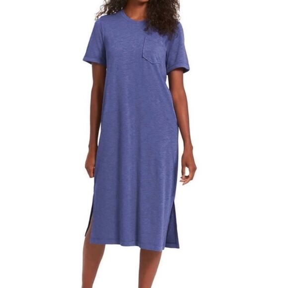 Jessica Simpson Long T-Shirt Dress Midi Short Sleeve Tee Soft Comfy Lounge Small - Picture 8 of 8